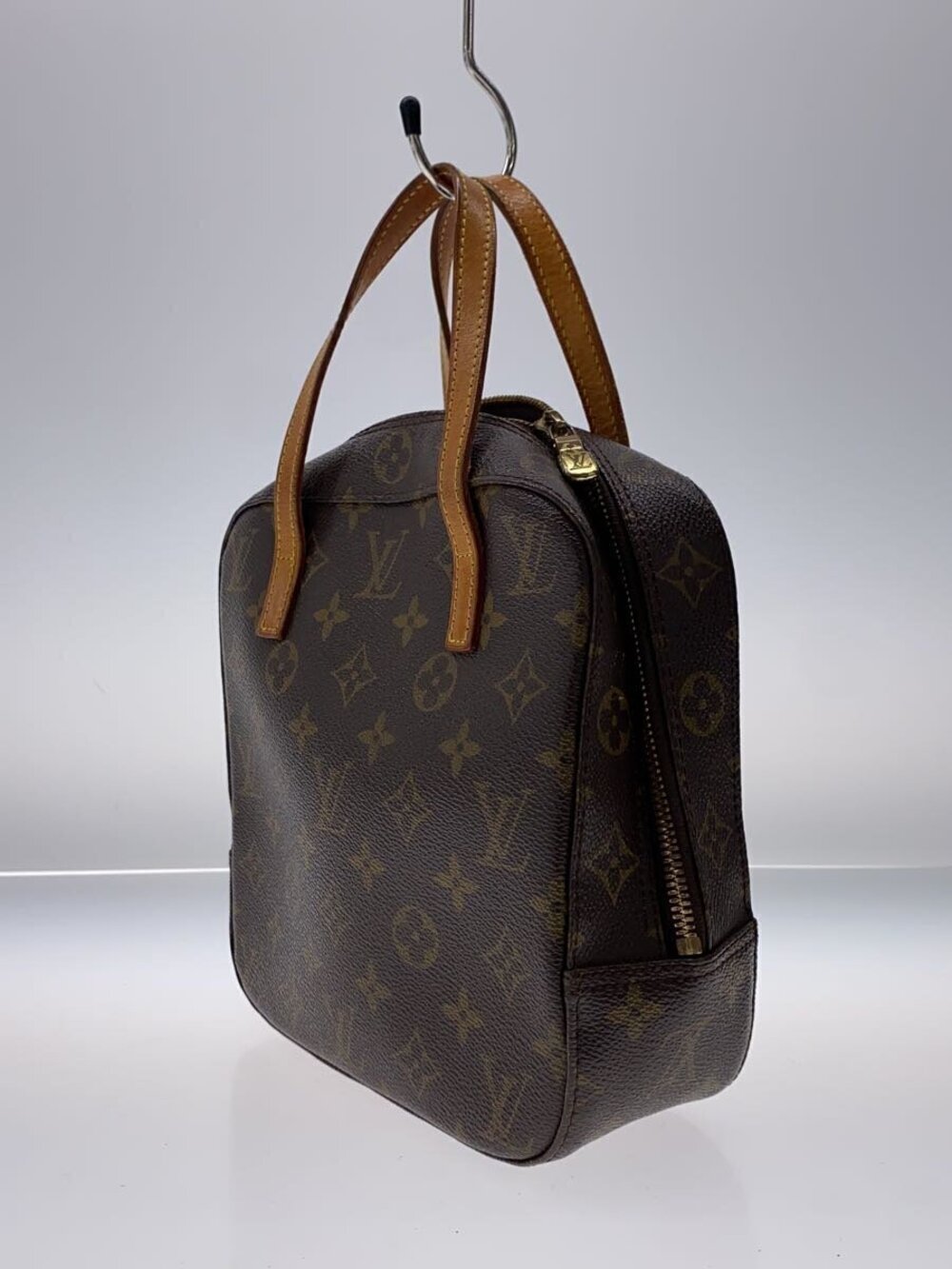 Louis Vuitton canvas brown Spontini iconic Handbag Monogram Brown